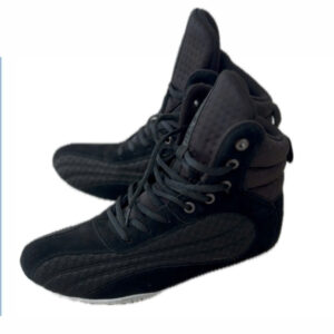 Premium Black High-Top Bodybuilding Shoes